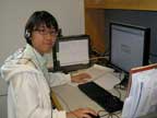 Young Eun crunching data